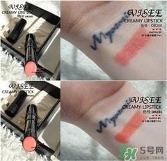 visee口红怎么样？visee口红试色