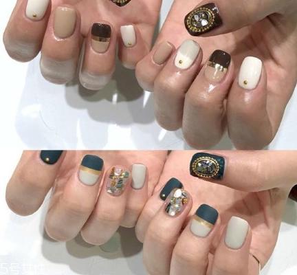 深色美甲图片2022款式 美甲图片2022款式显气质