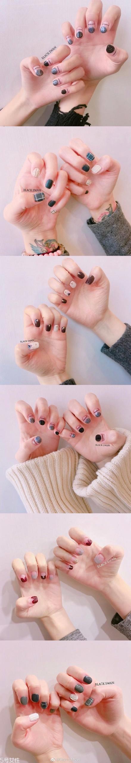 深色美甲图片2022款式 美甲图片2022款式显气质