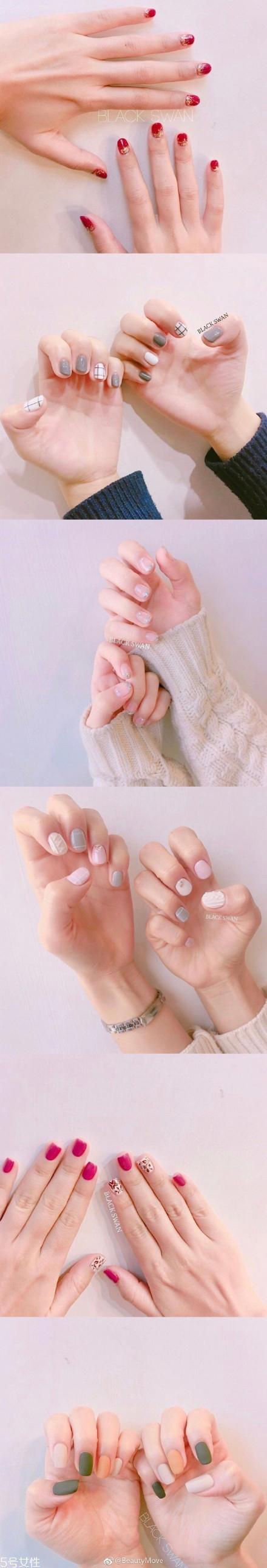 深色美甲图片2022款式 美甲图片2022款式显气质