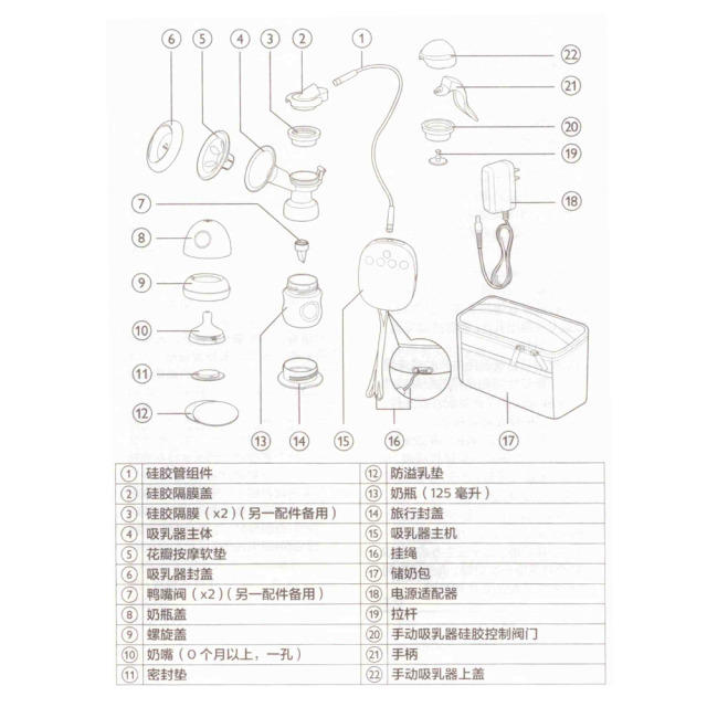 新安怡吸奶器使用方法 新安怡电动吸奶器说明书