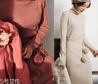 长款毛衣怎么搭配外套？六款毛衣连衣裙怎么搭都好看