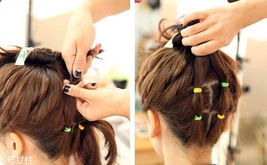 短发扎成丸子头的方法 2018最新丸子头扎法