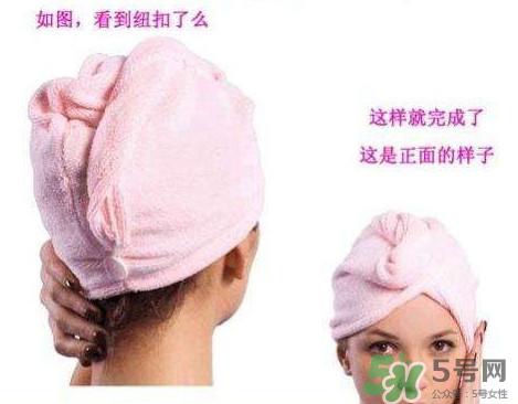 干发帽怎么用?干发帽干发巾使用方法图解
