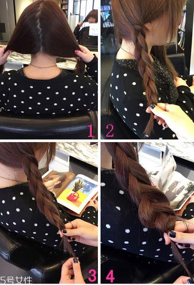 怎样编辫子简单可爱 两个辫子的可爱扎法