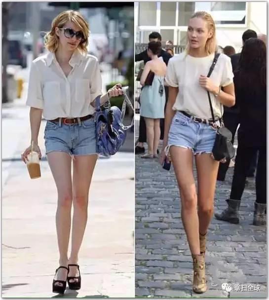 牛仔短裤女夏装图片集 牛仔短裤女怎么搭配
