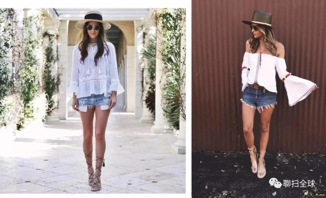 牛仔短裤女夏装图片集 牛仔短裤女怎么搭配