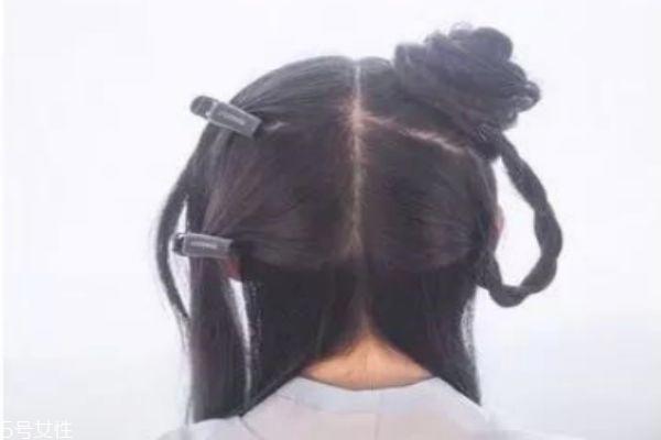 短发古装发型简单扎法 古风发型教程