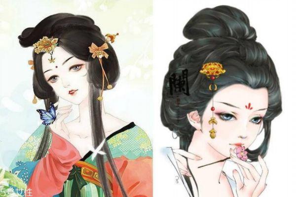 短发古装发型简单扎法 古风发型教程