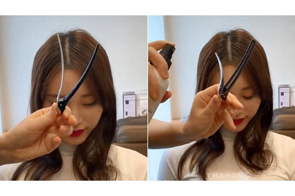 头顶怎么吹蓬松图解 30秒让扁头掰掰