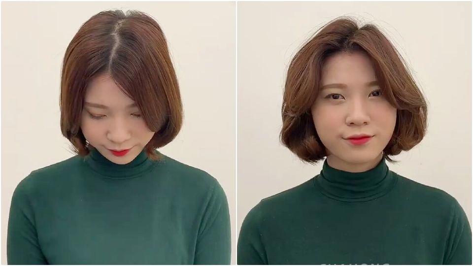 头顶怎么吹蓬松图解 30秒让扁头掰掰