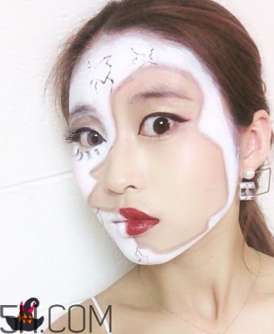 破碎娃娃妆怎么化？万圣节破碎娃娃妆画法教程