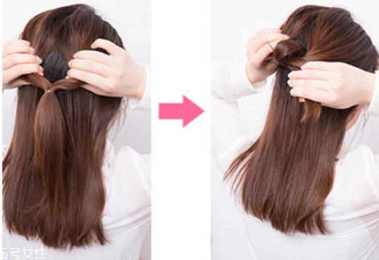 ol发型扎法教程 职业发型扎法步骤图解