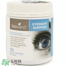 Bioisland越桔精华蓝莓素叶黄素护眼胶囊说明书_怎么吃