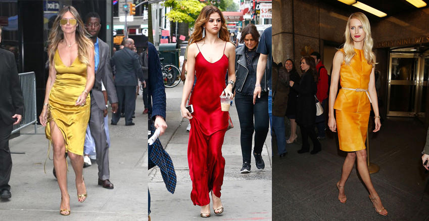 金色高跟凉鞋怎么搭配衣服 金色高跟凉鞋美女图片