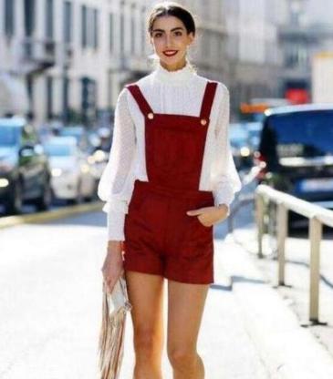 背带裙怎么穿好看 属于夏天的逆领穿搭