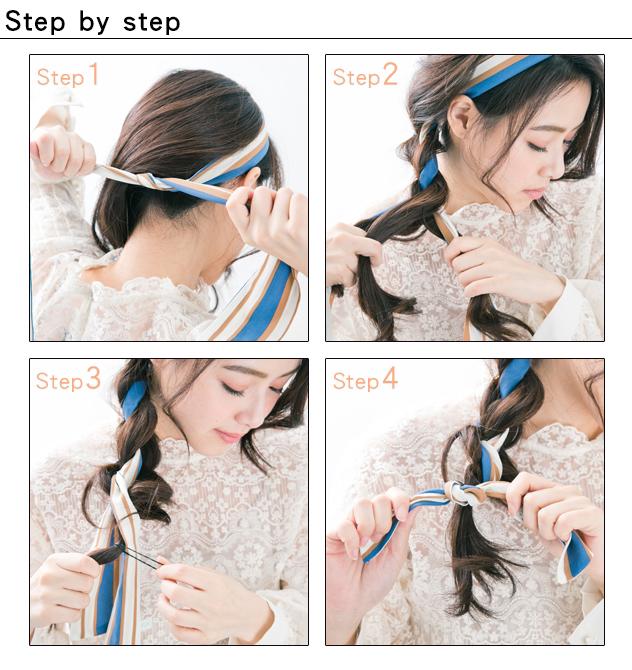 发带怎么戴 中长发怎么用发带编发