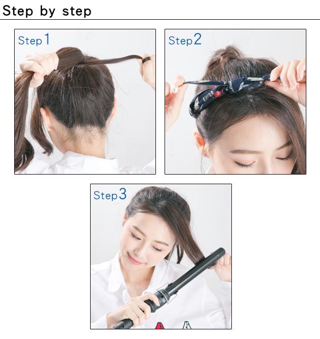 发带怎么戴 中长发怎么用发带编发