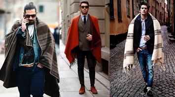 型男围巾的各种围法