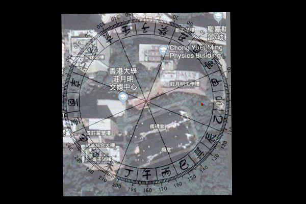 香港庄明月楼灵异事件，港大庄月明楼鸟瞰图