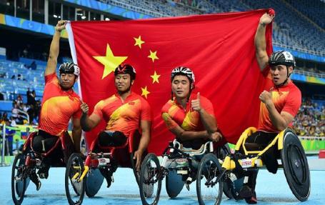 中国残奥健儿1小时摘3金
