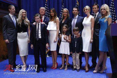 特朗普的家庭子女介绍 有过3位夫人5个孩子