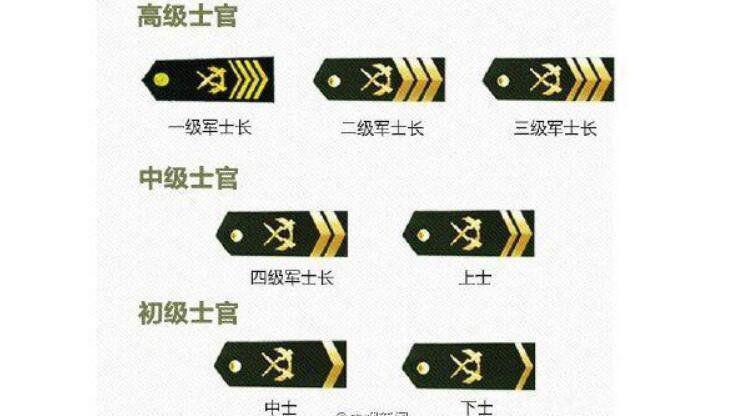 中国的军衔等级及标志 军衔级别排序从小到大图片