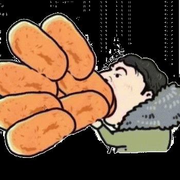 王思聪吃热狗图片表情包合集，大神们的神P图太有才了