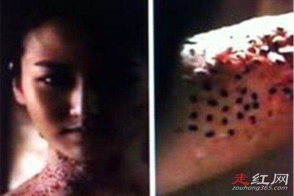 毛孔芝麻女孩恐怖图片故事 这是一个恐怖片