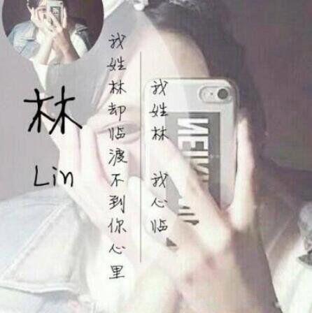 10个带自己姓氏的头像图片 附加可爱押韵文案句子