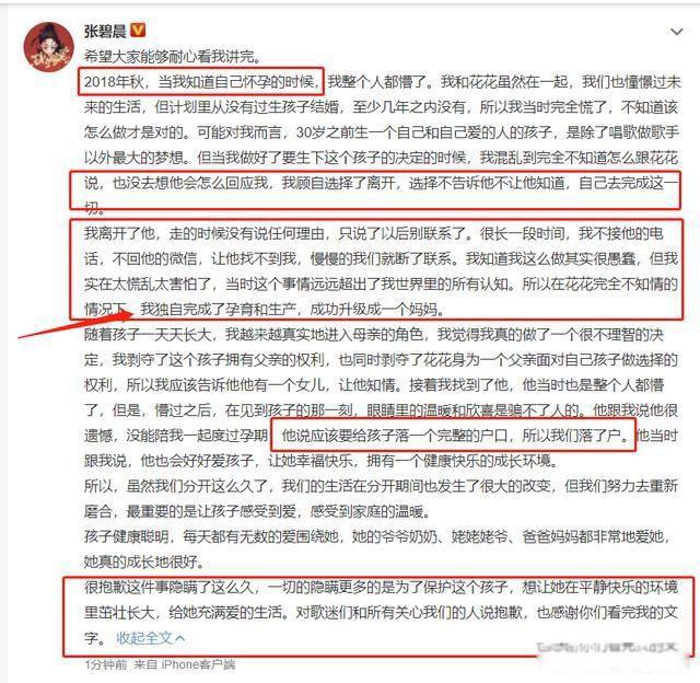 华晨宇承认和张碧晨生子 只希望少些侮辱性的揣测