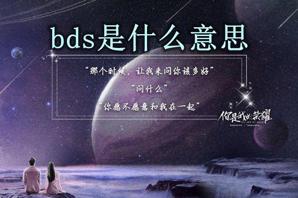 bds是什么意思 通俗易懂的十种含义