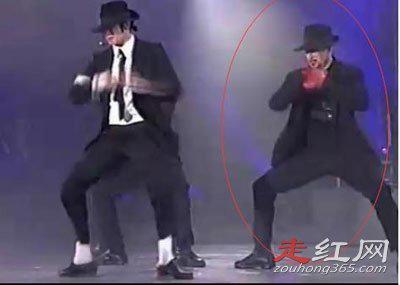 迈克杰克逊伴舞的是不是徐锦江 cos雷神的造型太逗了