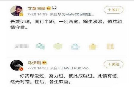 向太曝光文章马伊琍离婚真实原因 和平分手第三者插足纯属谣言