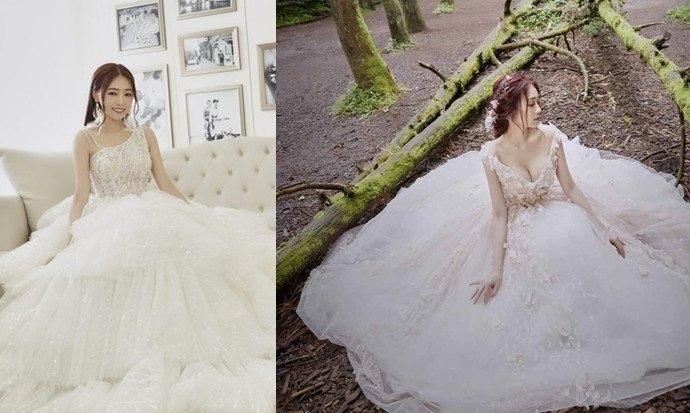 黑涩会美眉丫头终于结婚了！首次曝光婚纱照奢华美艳