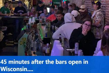 美确诊老人死前向语音助手救助 美国人不怕死酒吧开门45分钟爆满