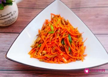 肉丝炒胡萝卜丝的做法