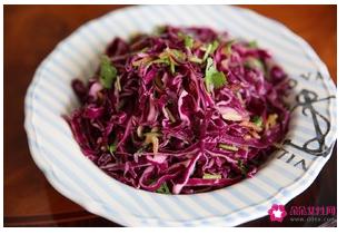 紫甘蓝凉拌做法