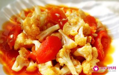 番茄菜花的做法