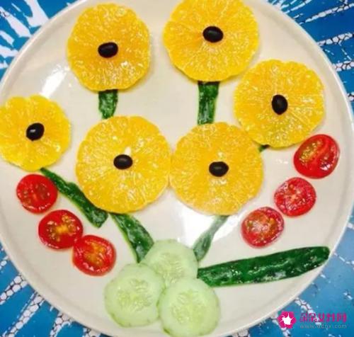 最简单漂亮的水果拼盘