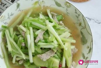 韭黄炒肉丝的做法