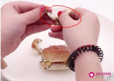 螃蟹吃法分解图
