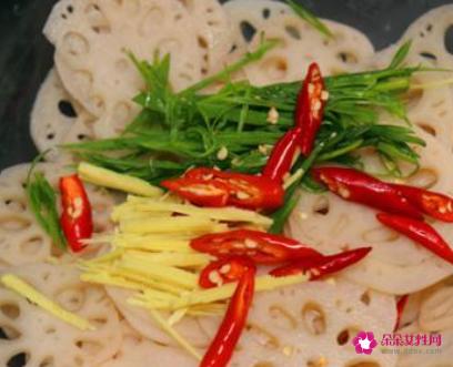 莲菜凉拌的做法