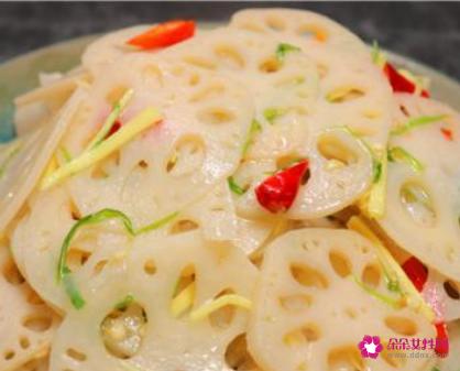 莲菜凉拌的做法