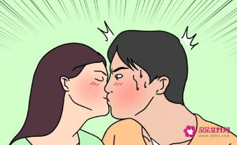 男生接吻时呼吸变重抱紧女生