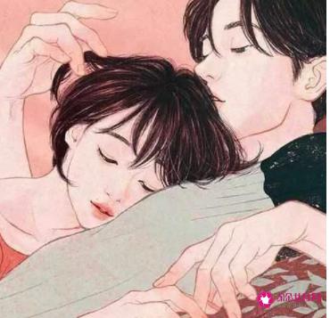 男生抱着你蹭鼻子