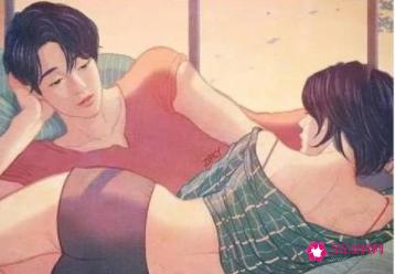男生抱着你蹭鼻子