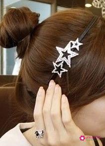 十种齐肩短发扎发图片