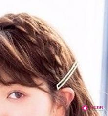 十种齐肩短发扎发图片