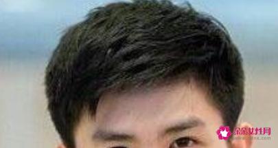 适合大圆脸男士发型